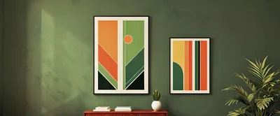 Mid Century Modern Wall Art Decor