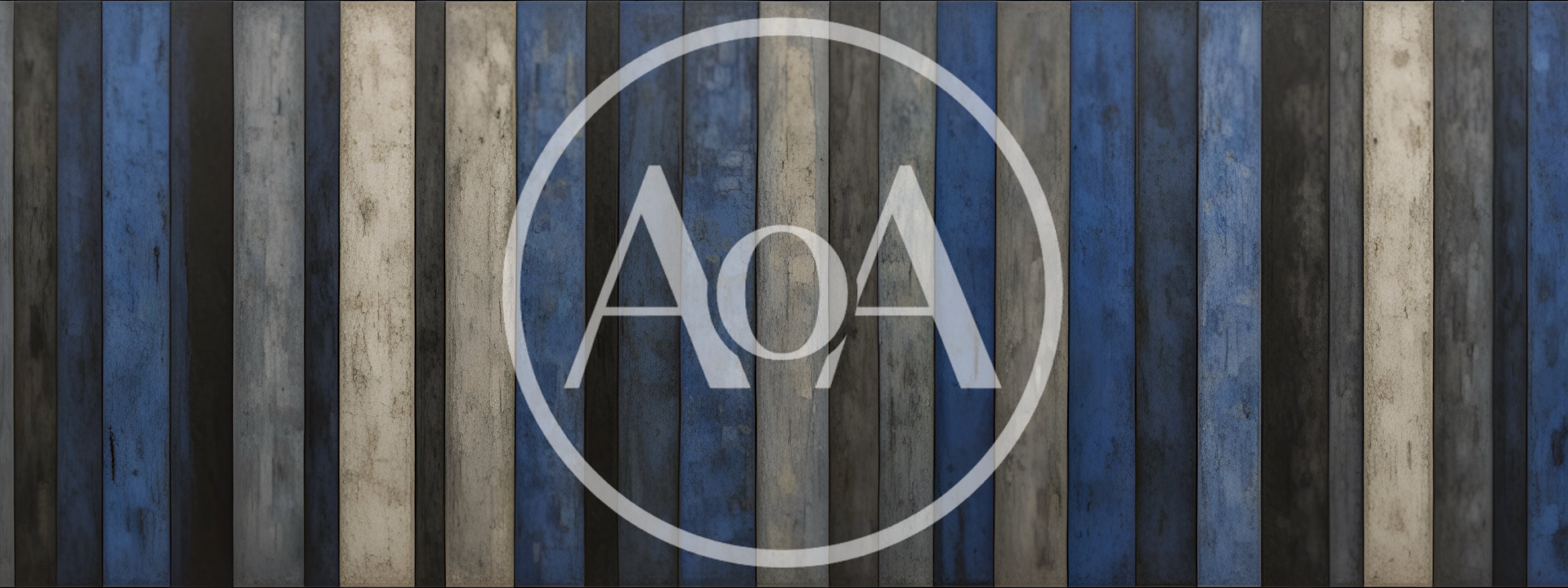 Vertical Wooden Planks With Blue And Grey Texture