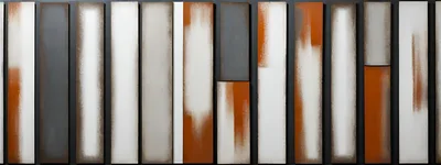 Abstract Wall Art With Vertical Rectangular Panels