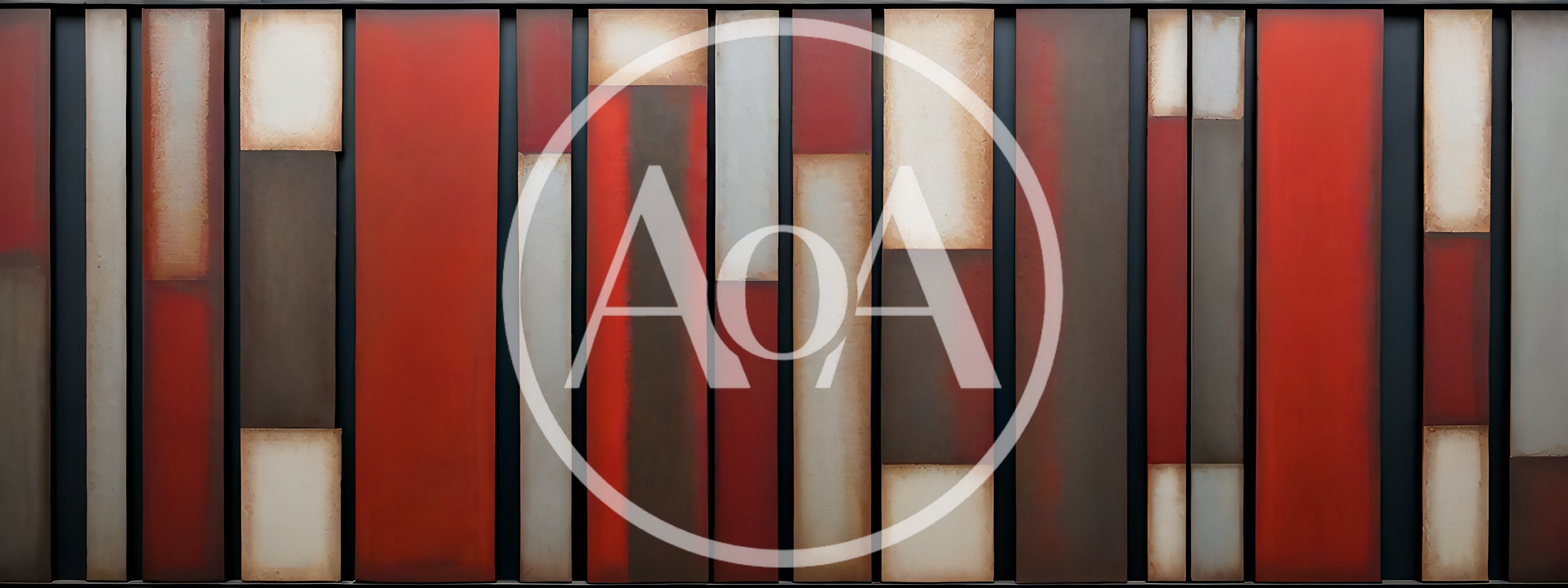 Abstract Modern Wall Art With Vertical Rectangular Panels