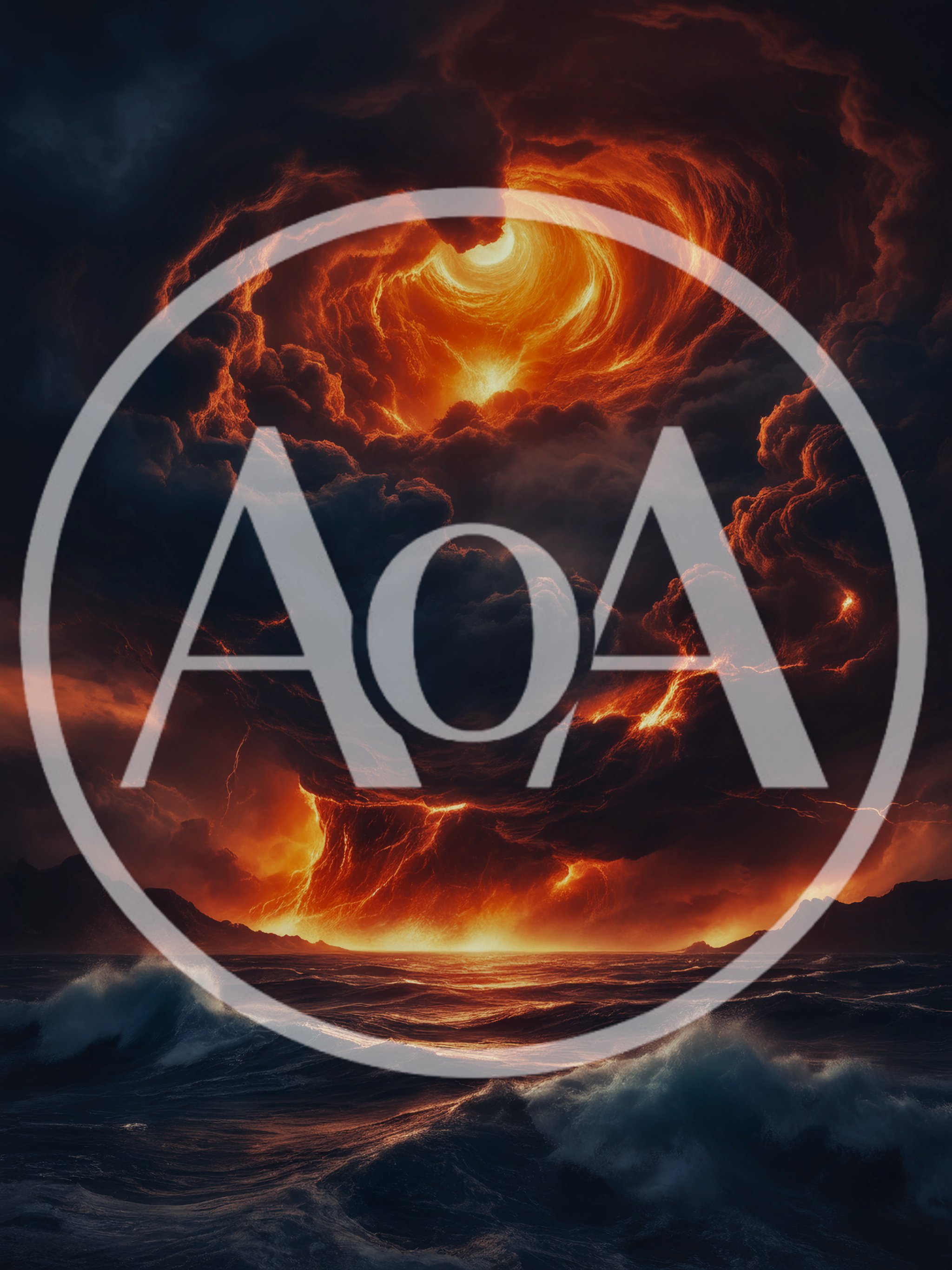 Apocalyptic Storm Over A Turbulent Dark Ocean