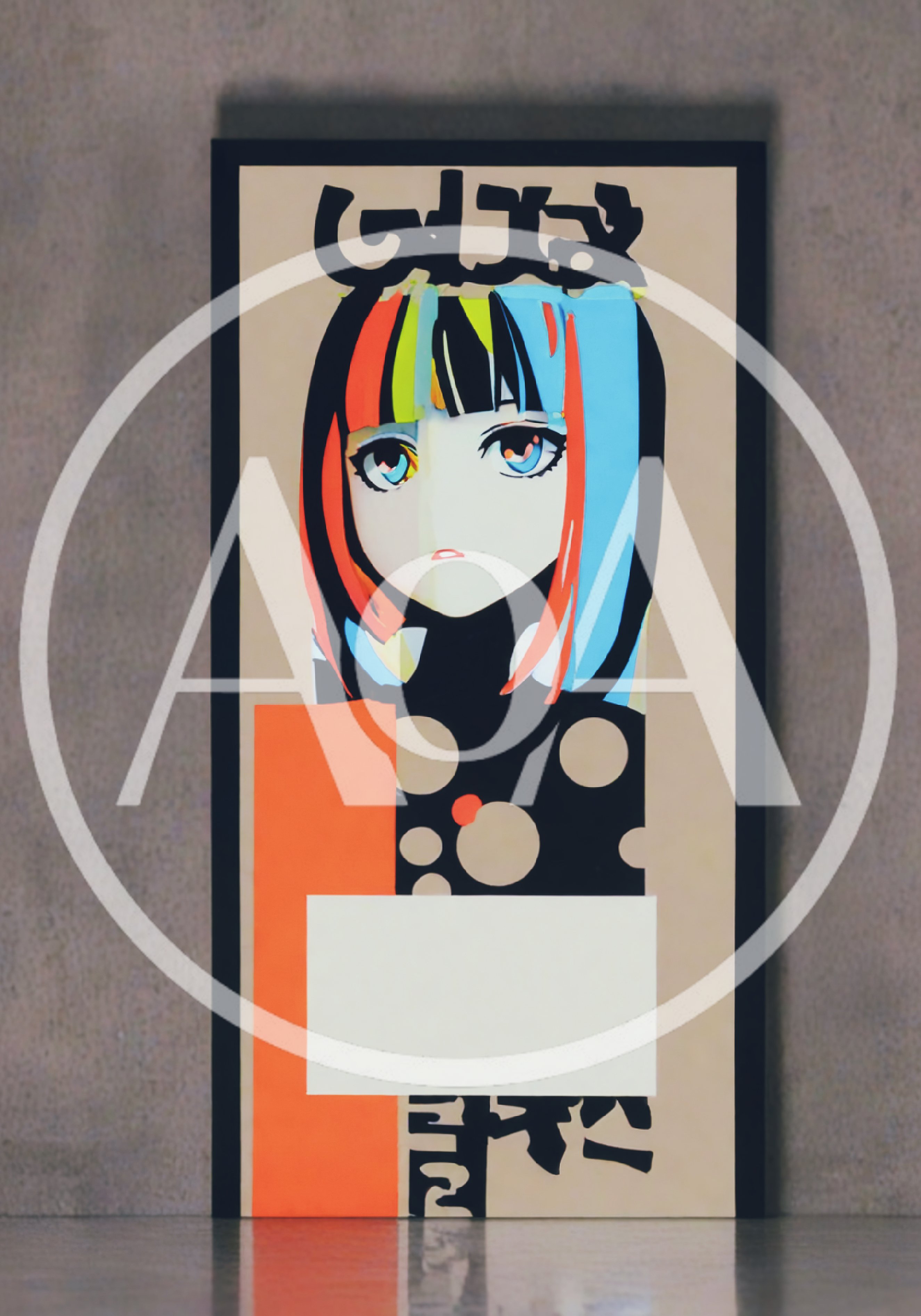 Modern Anime Style Portrait Poster Art