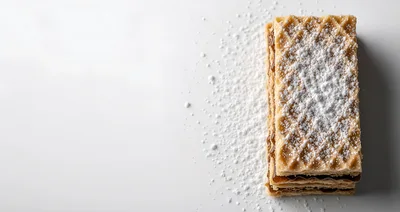 Top View Of A Delicious Alfajor Wafer Cookie