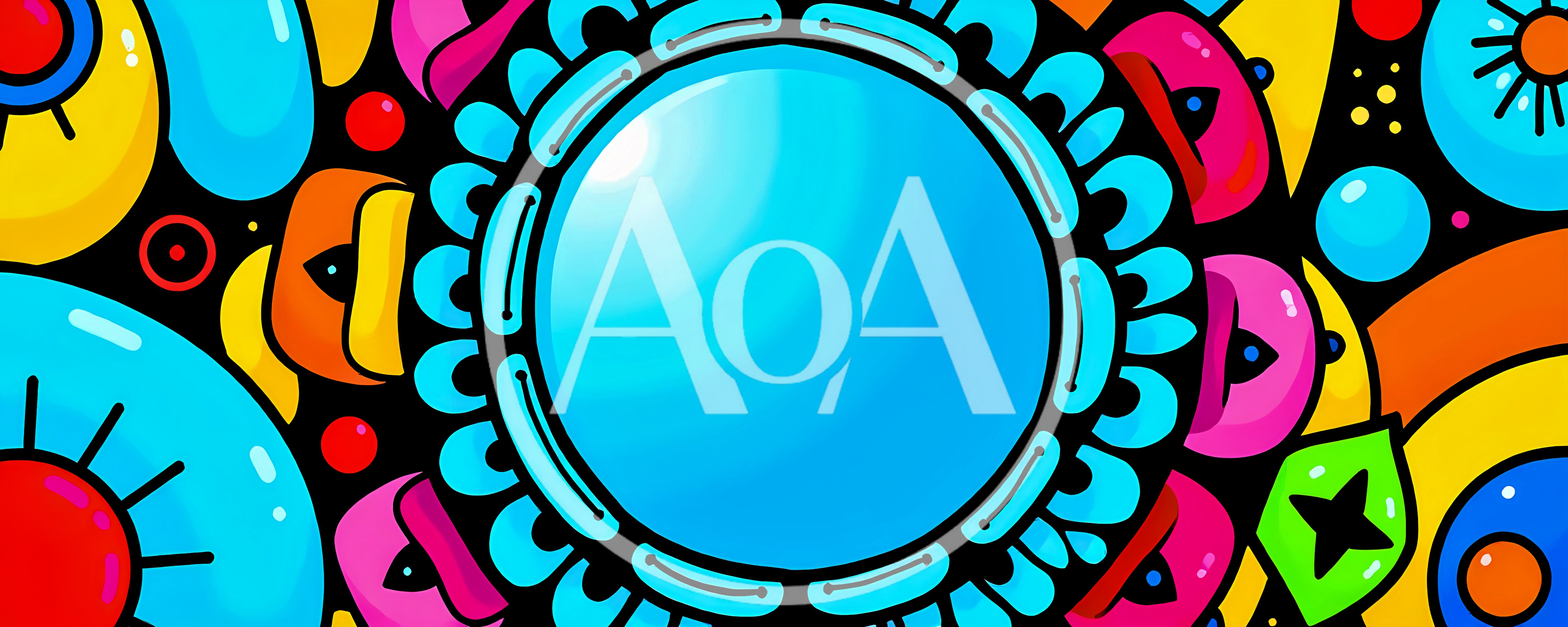 Abstract Colorful Mandala Pattern Digital Illustration