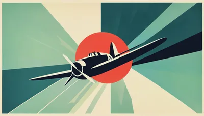 Vintage Style Illustration Of A Propeller Airplane