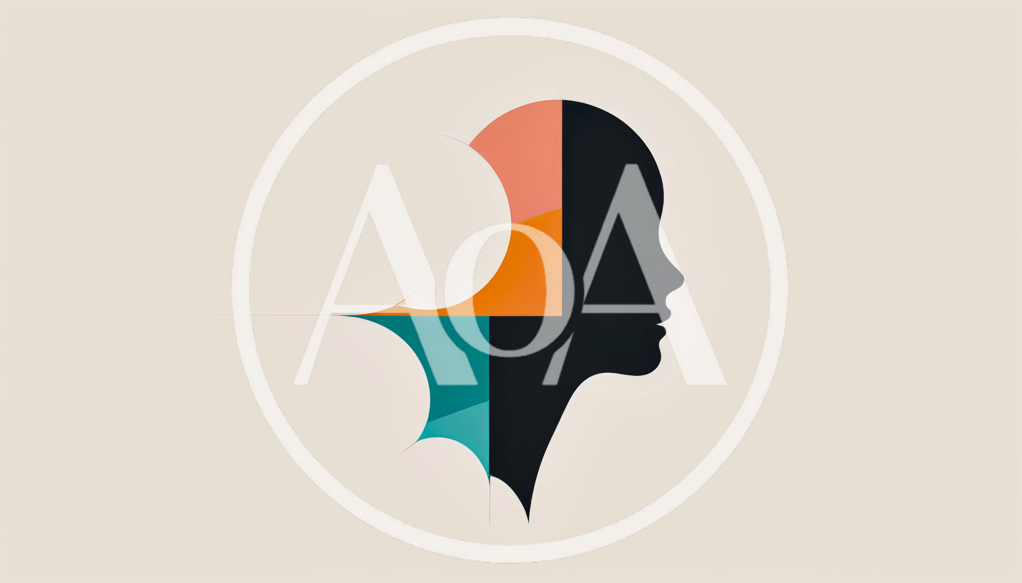 Minimalist Abstract Human Profile Silhouette Illustration