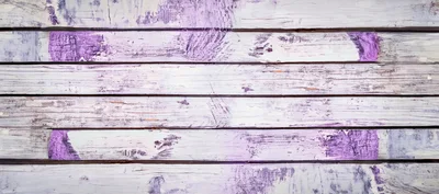Distressed White And Purple Painted Wooden Planks
