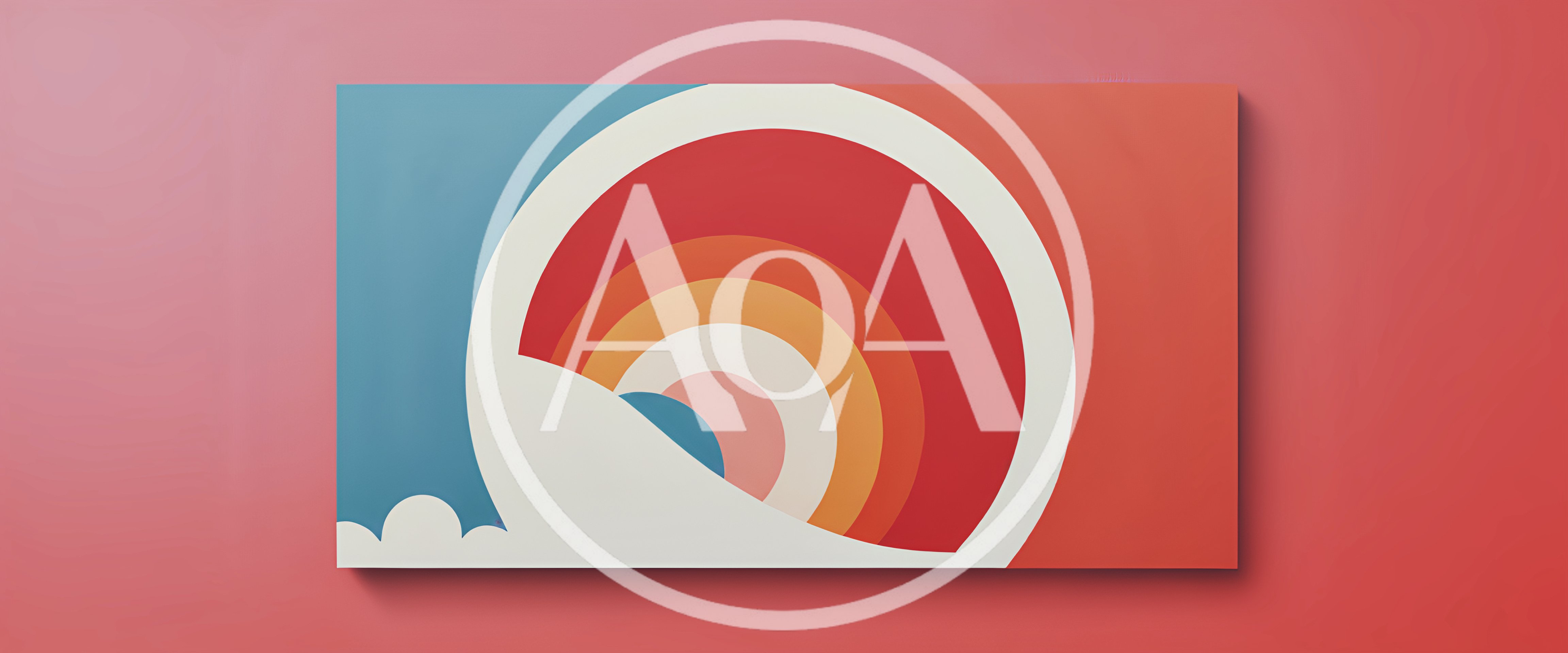 Minimalist Retro Rainbow Graphic Art Print