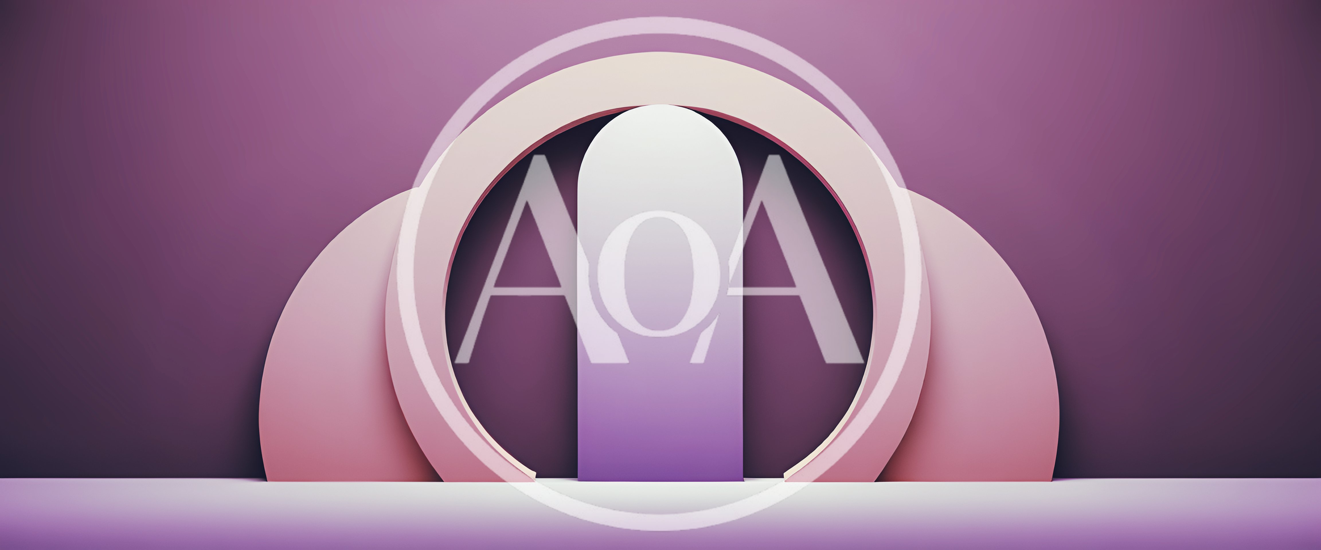 Minimalist 3D Abstract Archway Podium Display