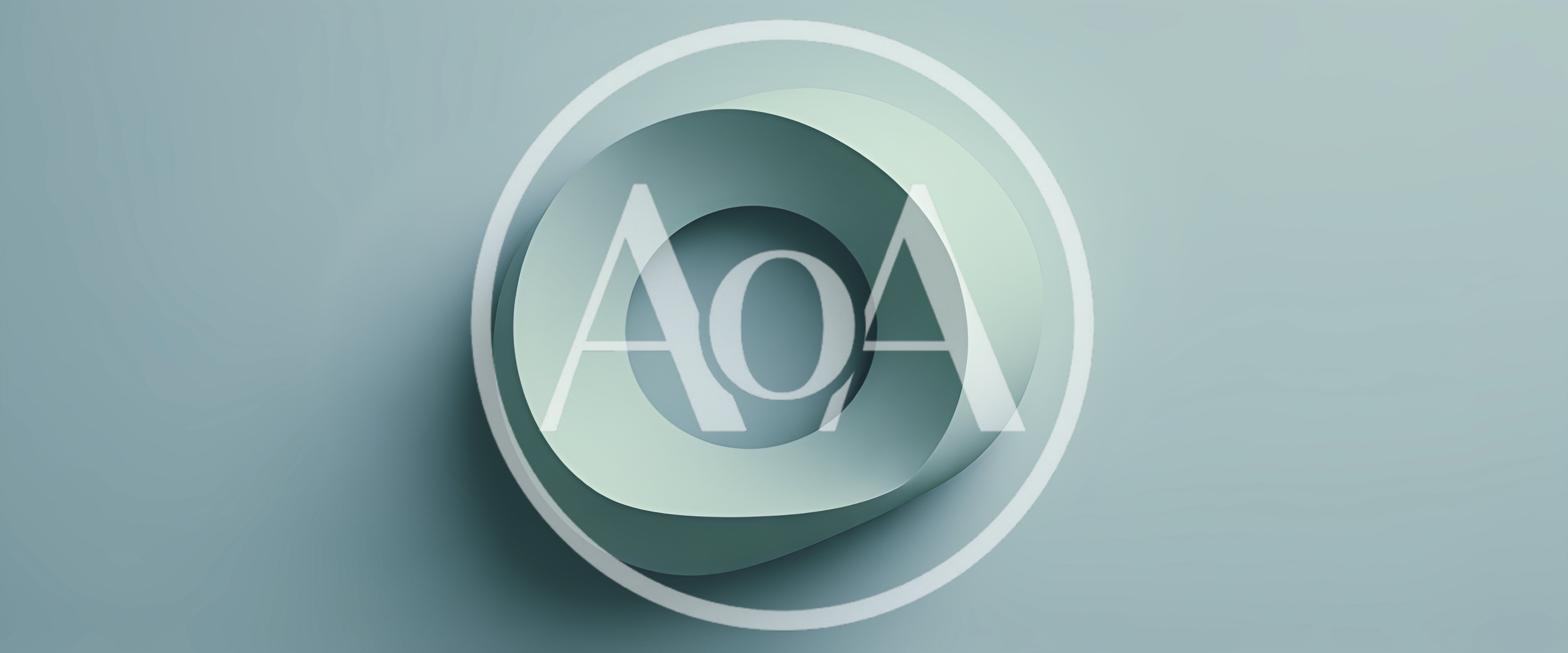 Abstract Minimalist 3D Torus Shape On Soft Background