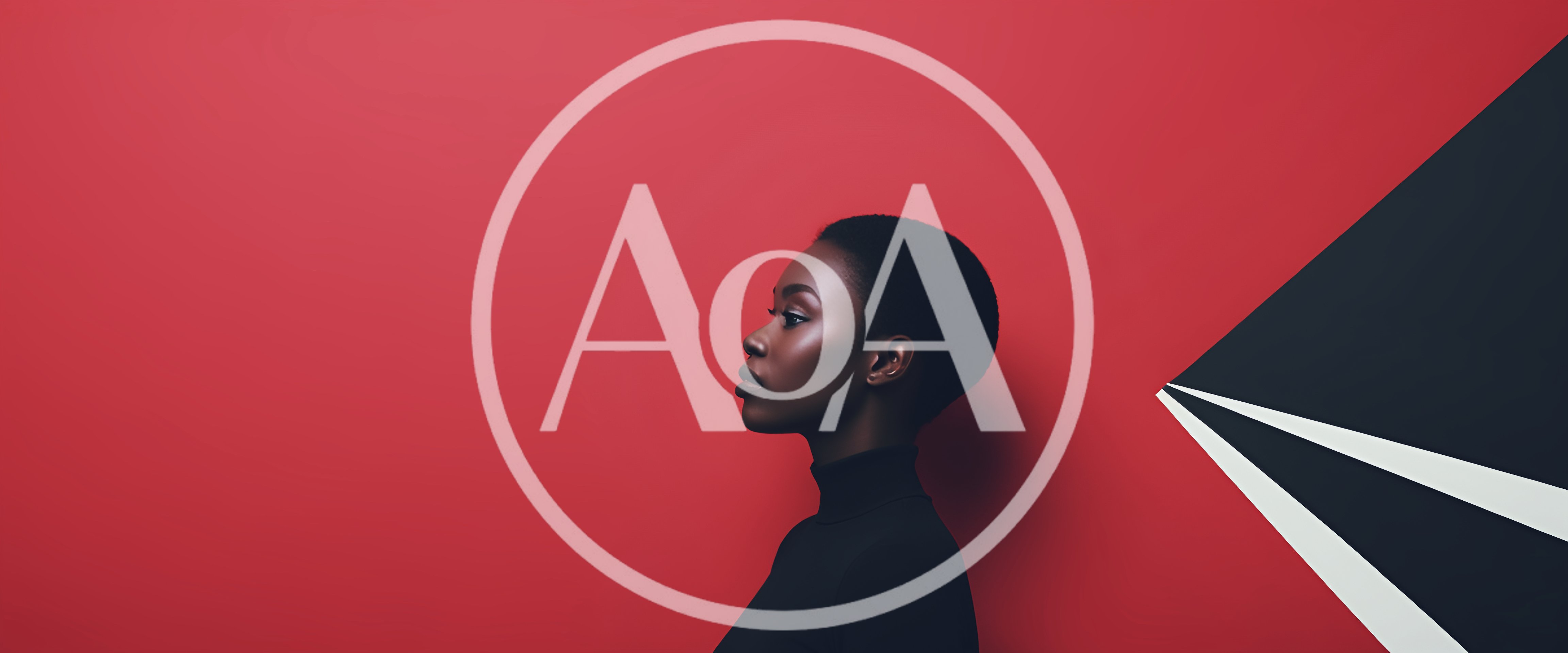 Portrait Of A Young Black Woman In Profile