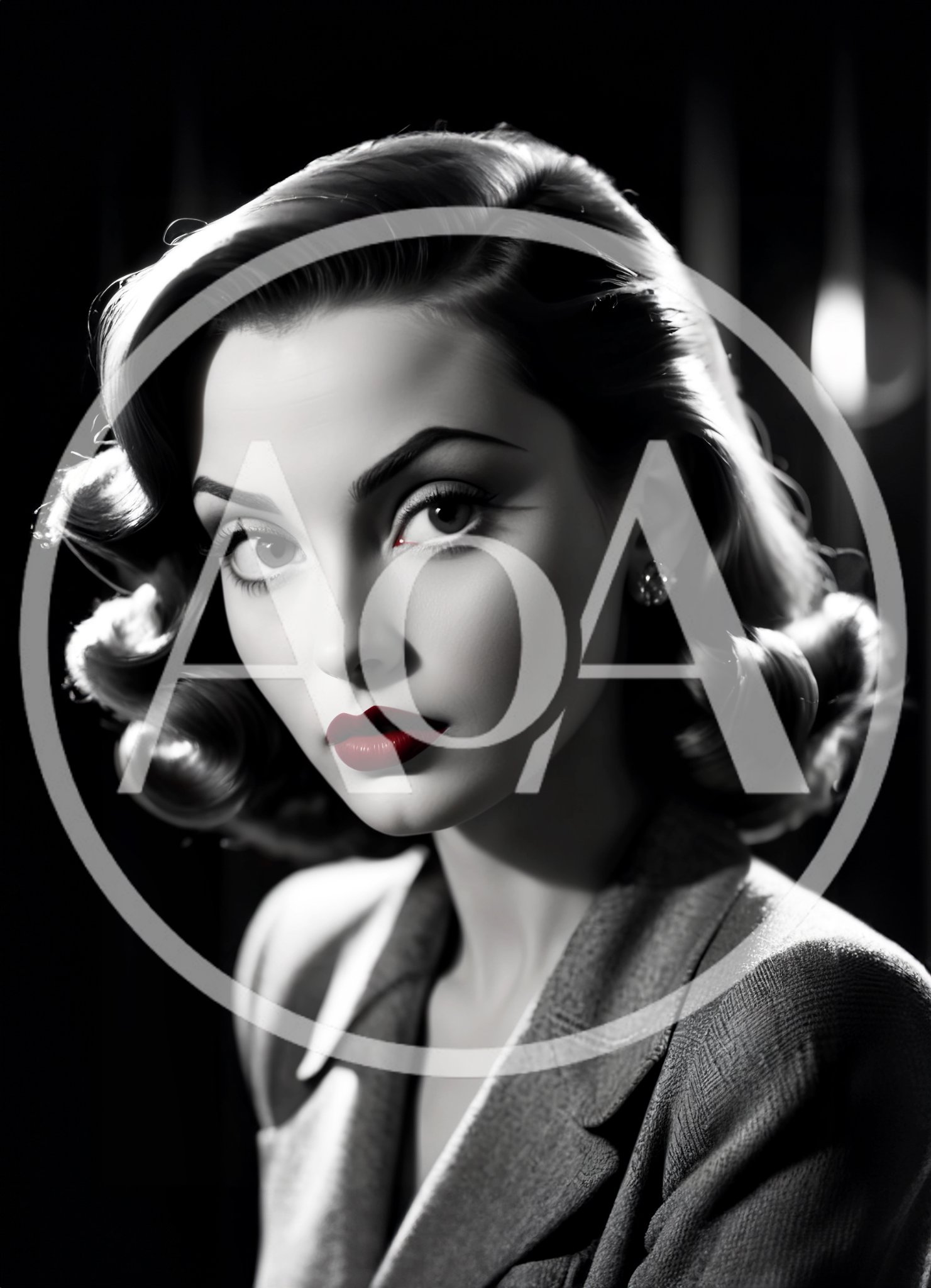 Portrait Of A Glamorous Woman In Vintage Style