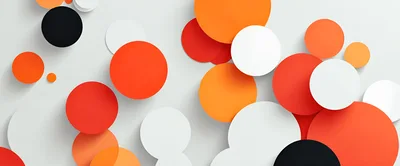 Abstract Background With Overlapping Colorful Circles