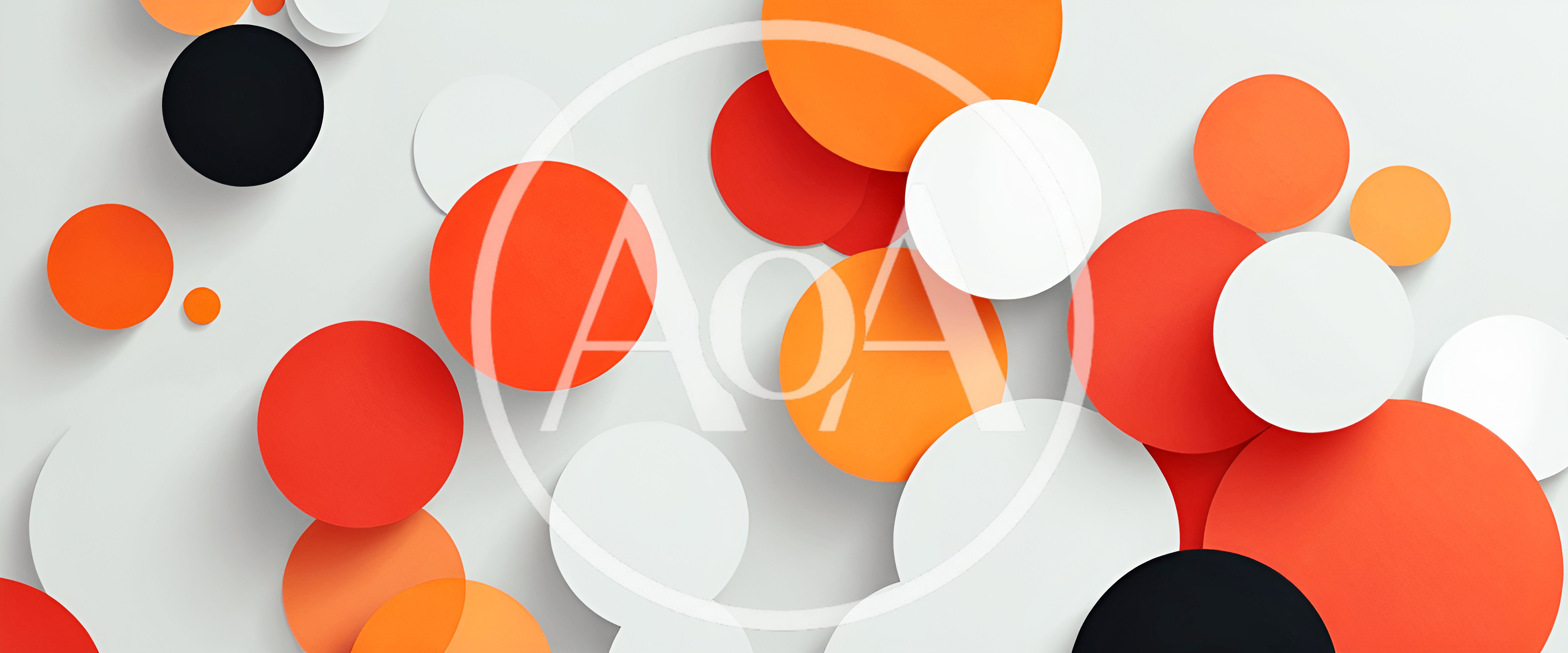 Abstract Background With Overlapping Colorful Circles
