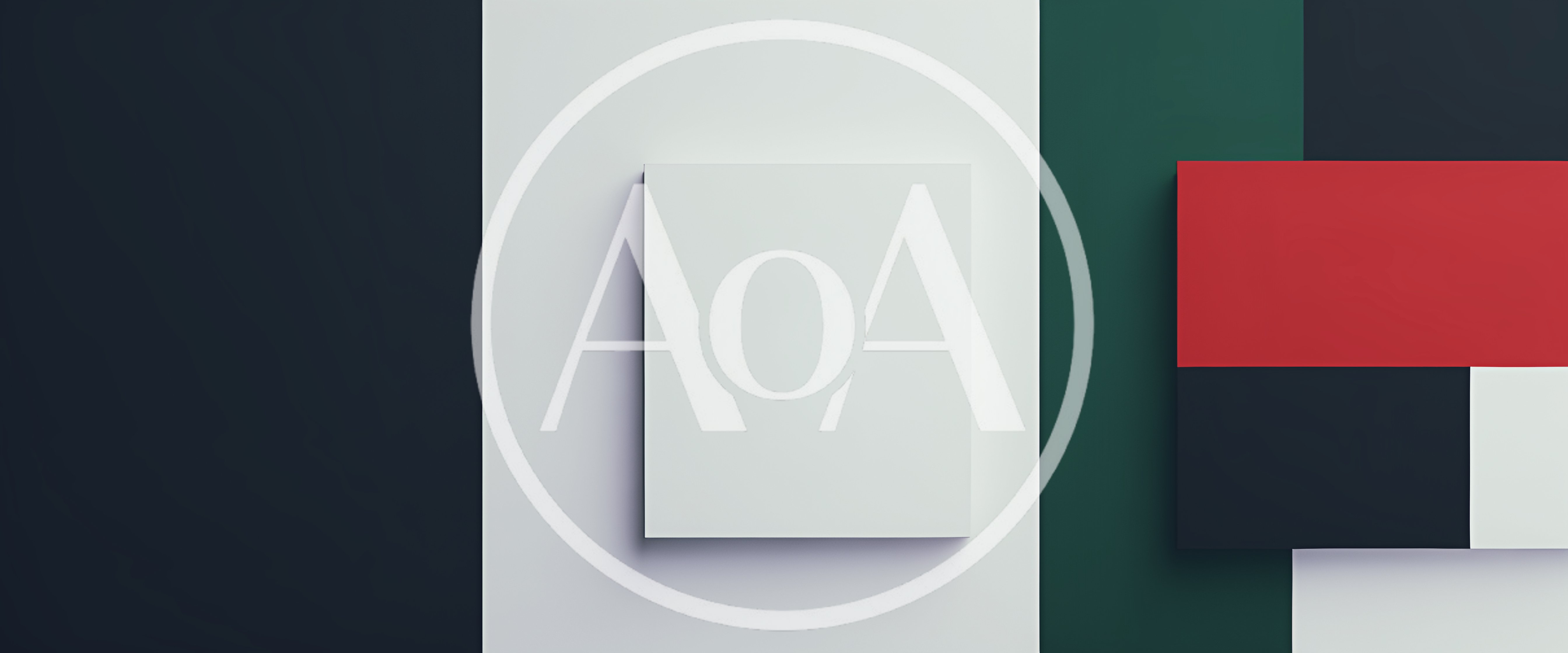 Minimalist Abstract Geometric Composition With Floating Squares