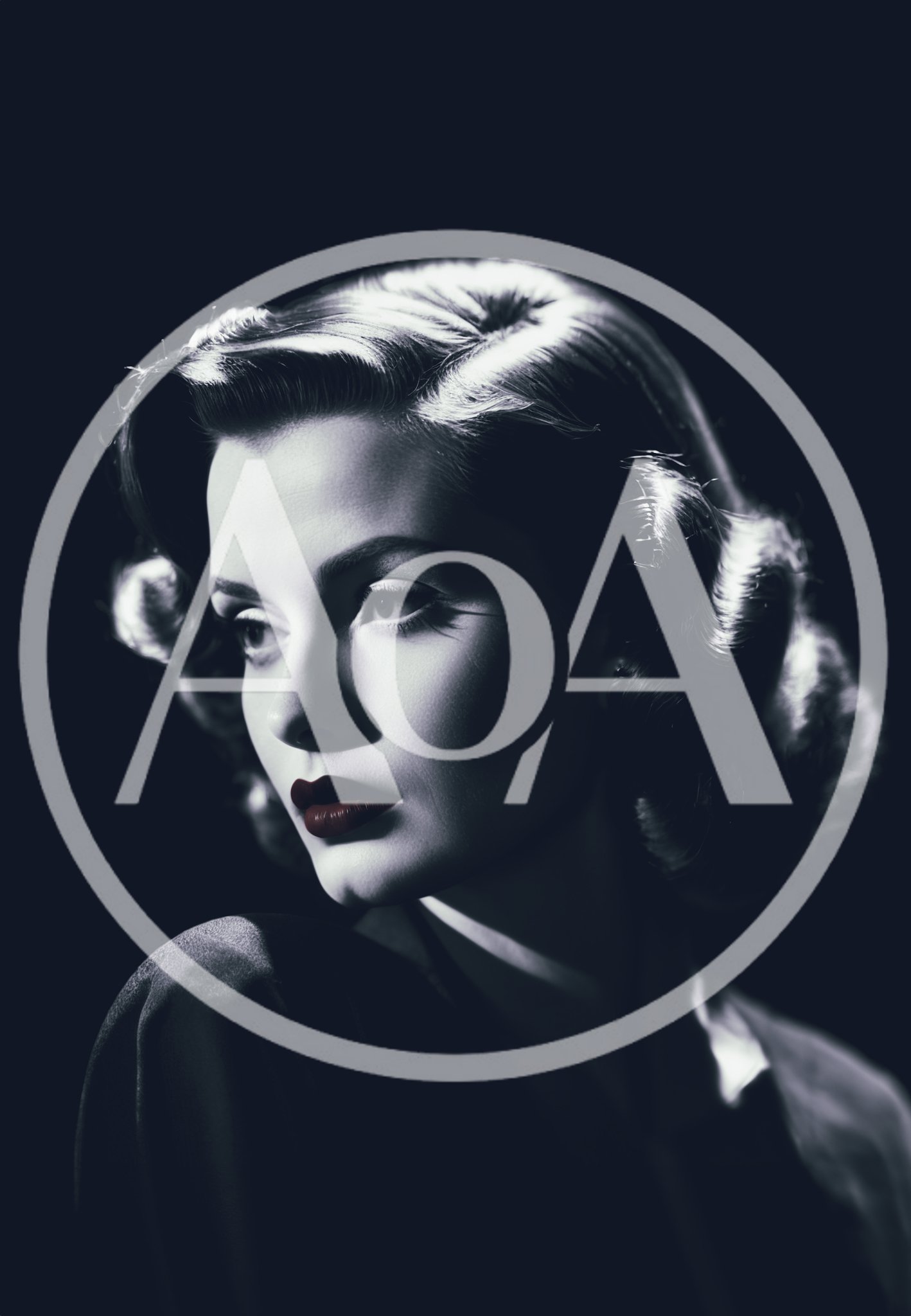 Vintage Hollywood Glamour Portrait Of A Woman