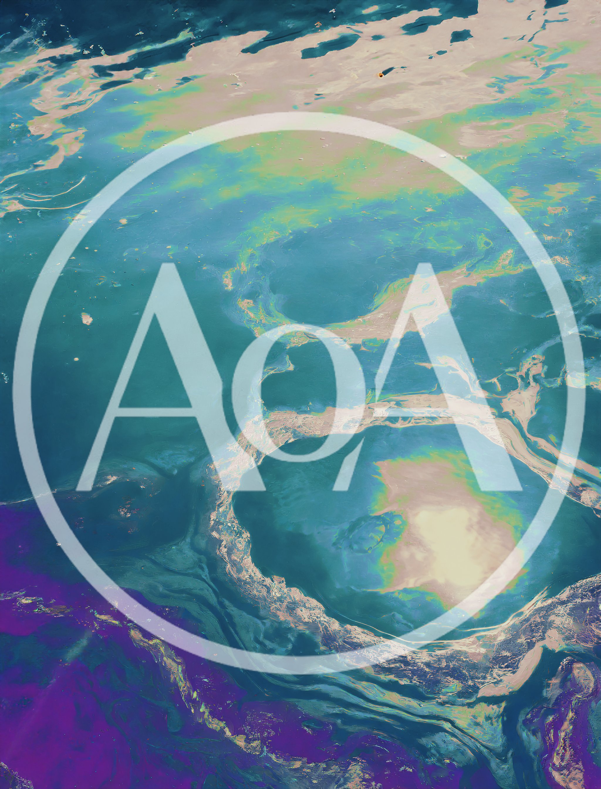 Oil Slick Patterns On Water Surface