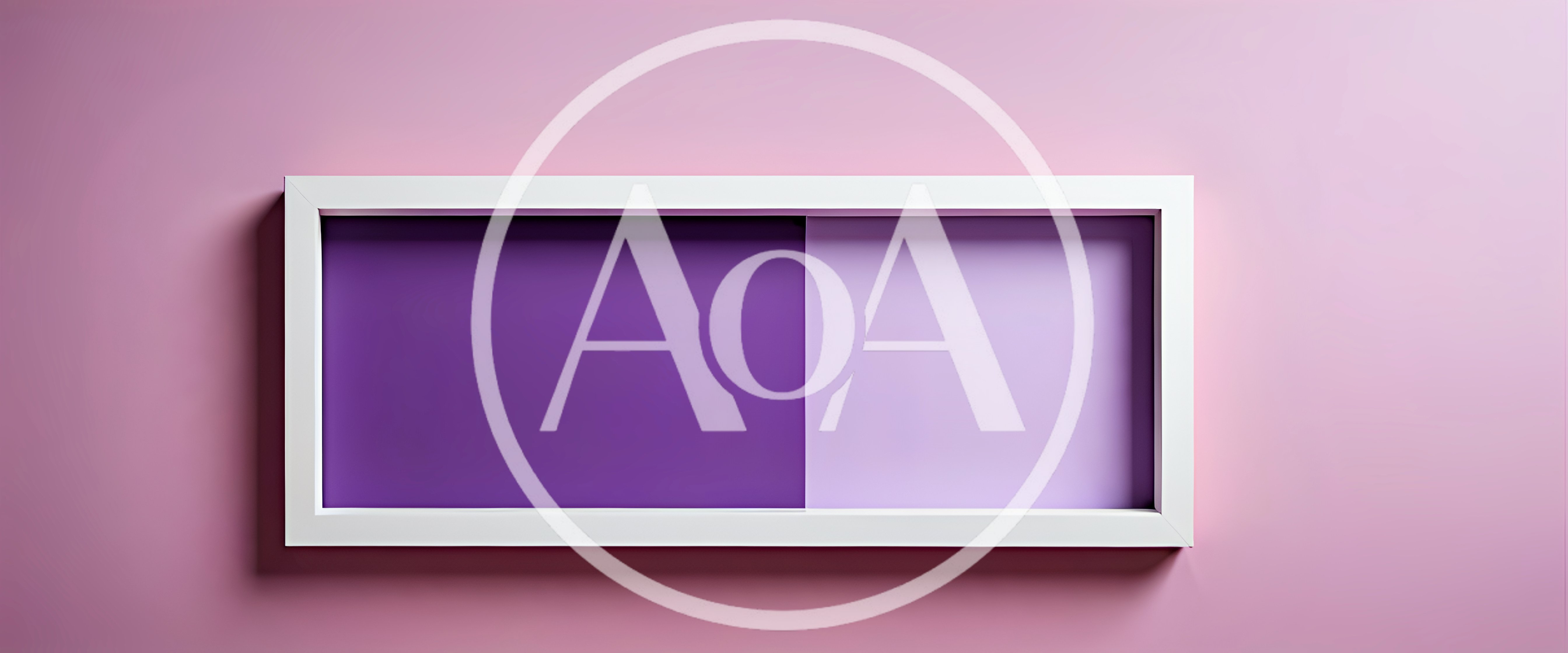 Minimalist Rectangular Frame With Purple And Lavender Background