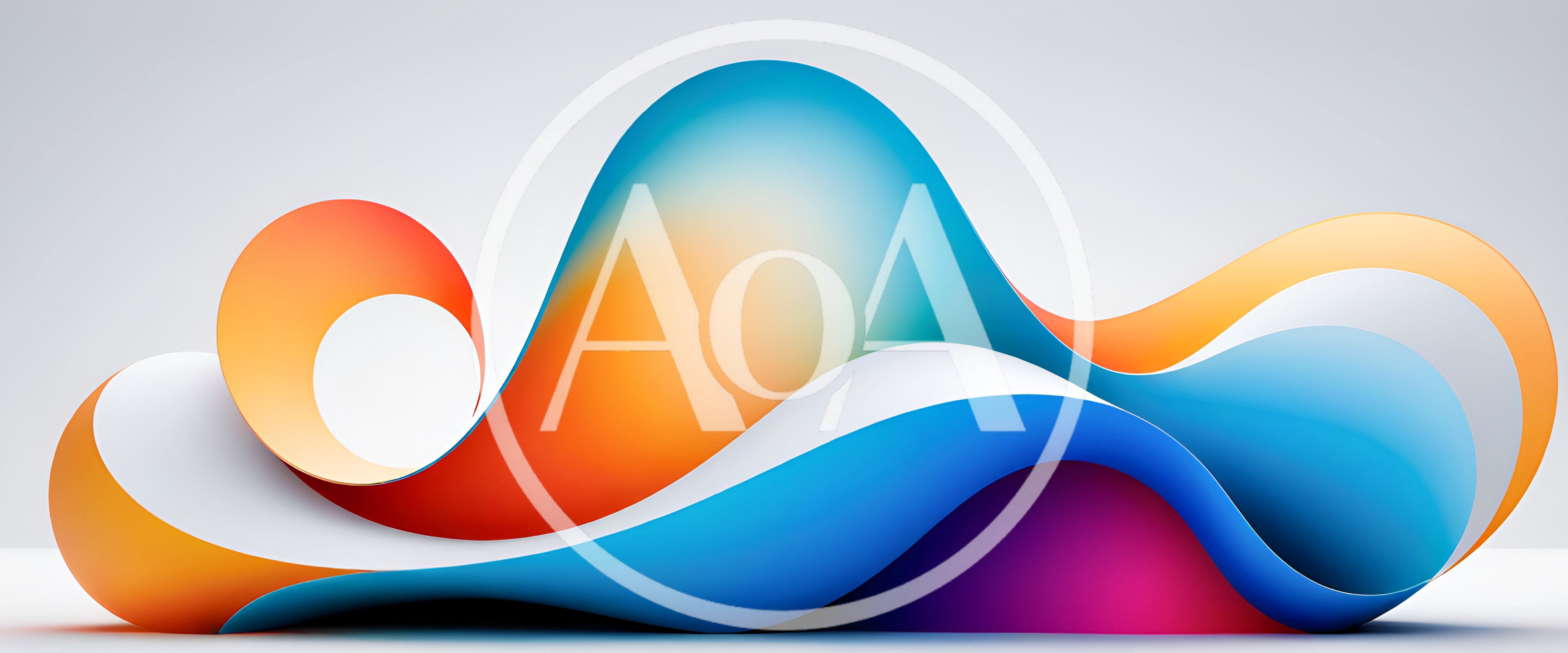 Abstract Fluid Wave Shape With Vibrant Gradient Colors