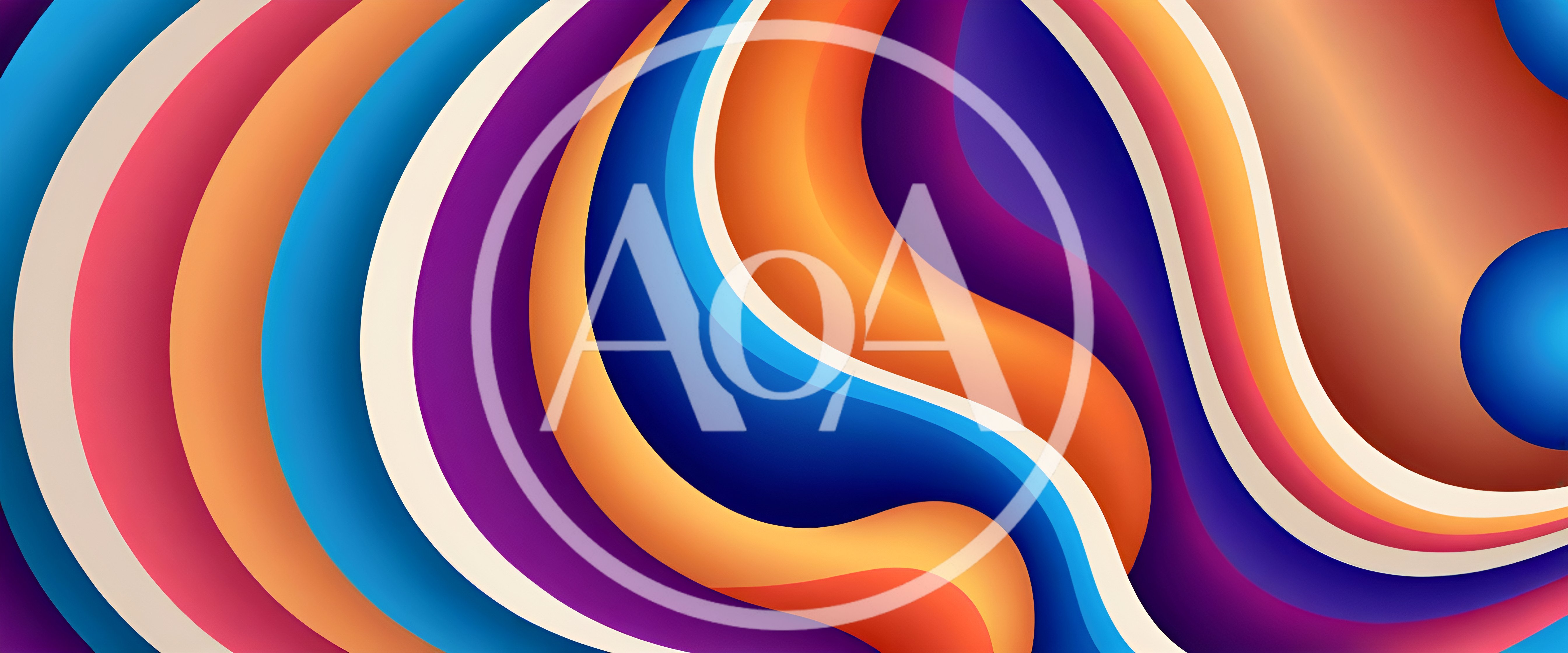 Abstract Wavy Background With Vibrant Colorful Fluid Shapes