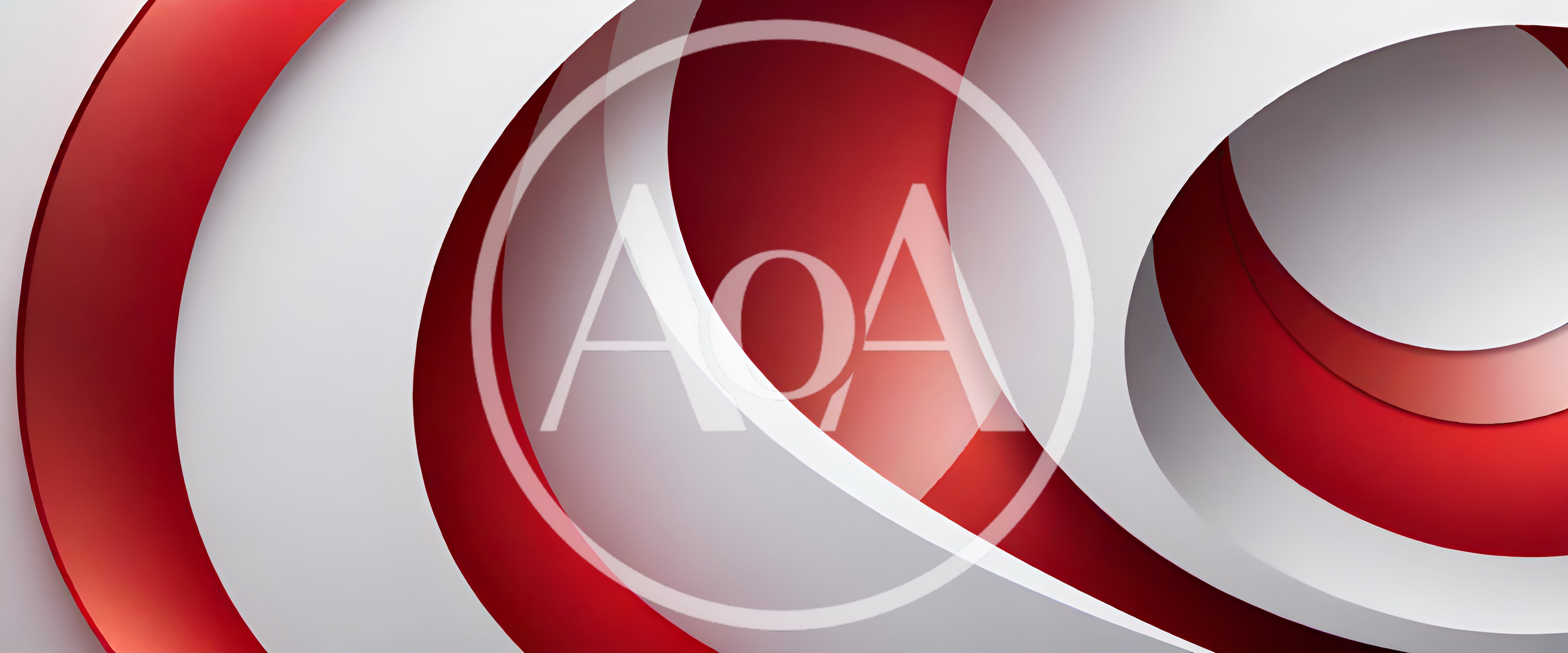 Abstract Red And White Curved Geometric Background