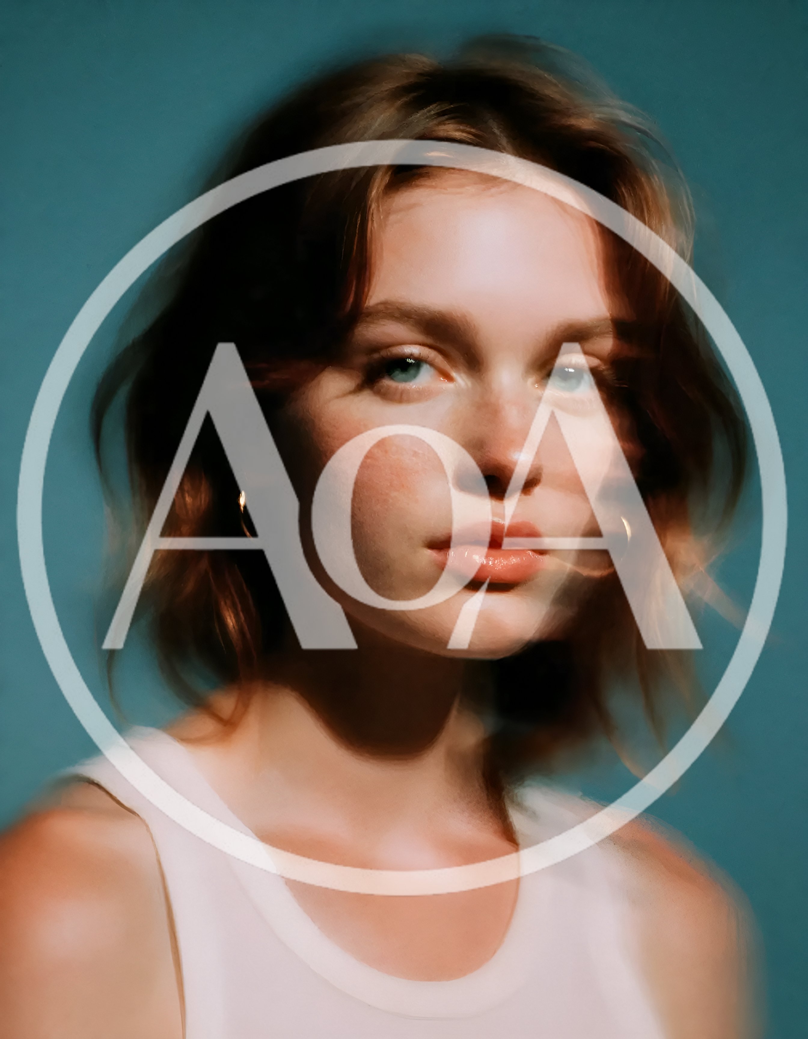 Portrait Of A Young Woman With Motion Blur Effect