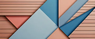 Abstract Geometric Background With Layered Wood And Shapes