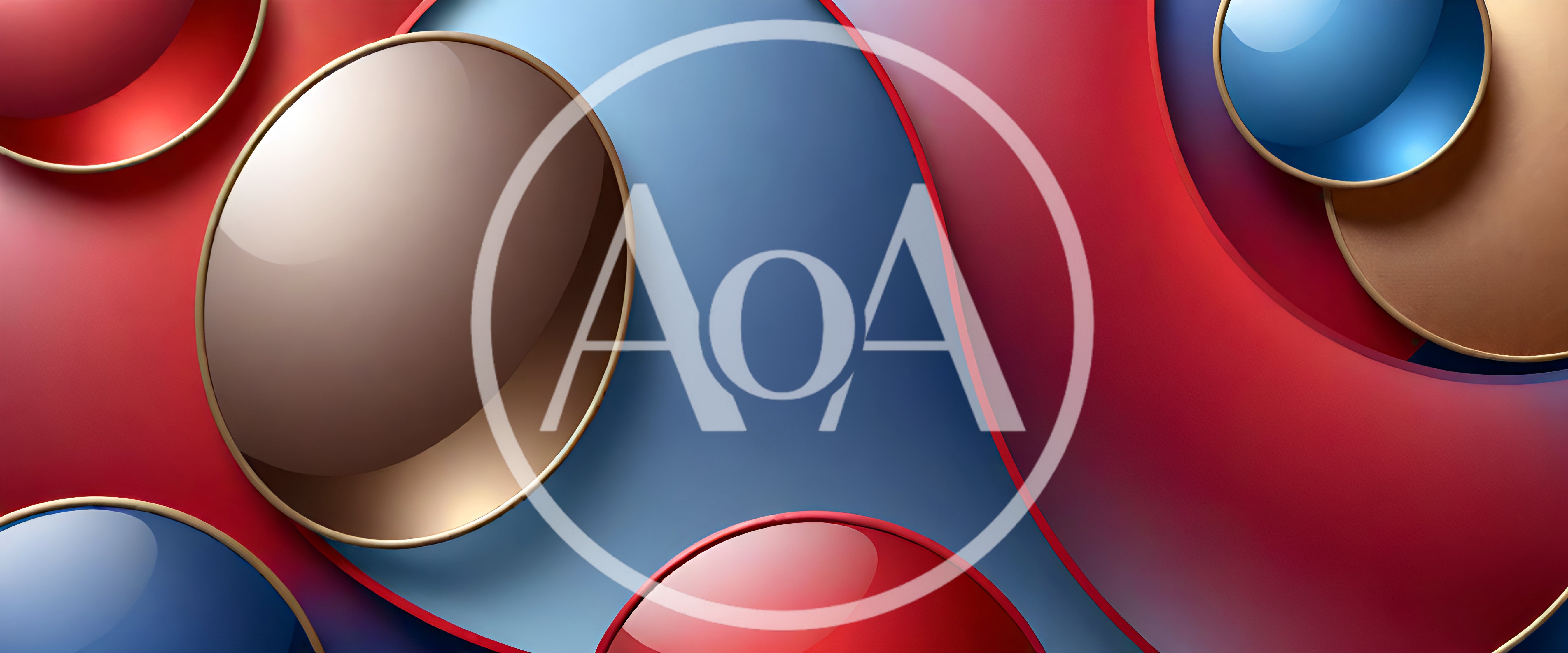 Abstract 3D Background With Glossy Spheres And Curves