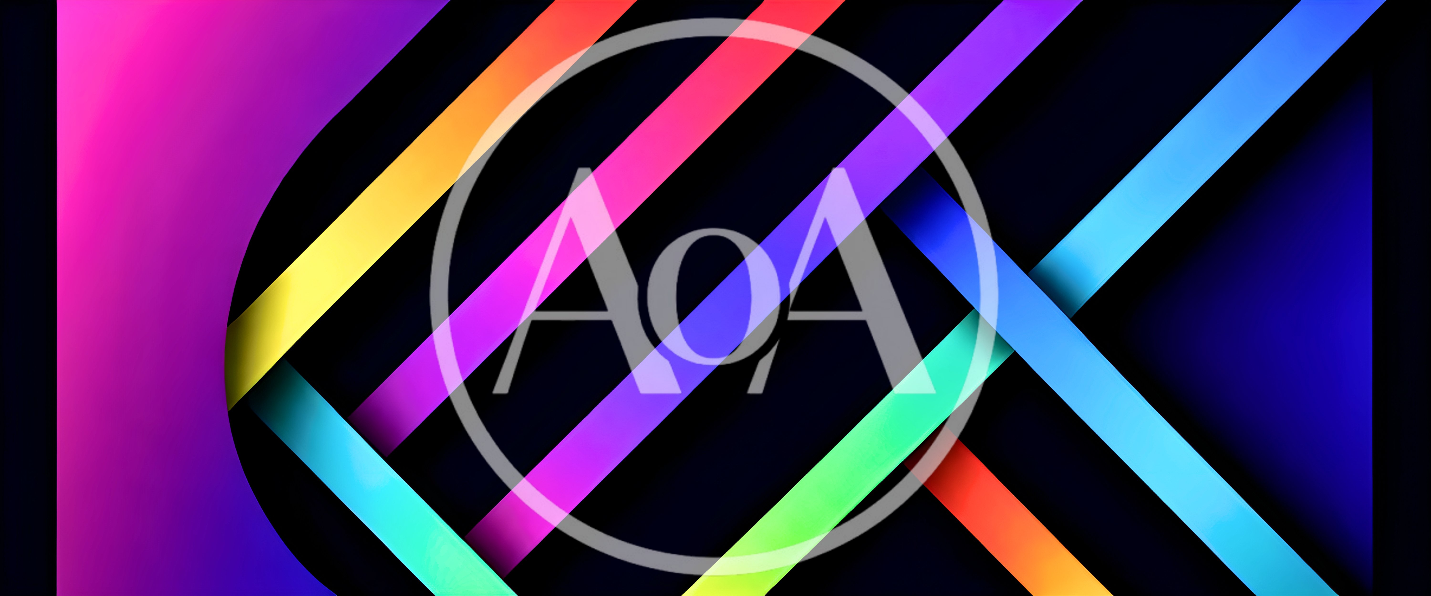 Abstract Background With Intersecting Colorful Neon Strips