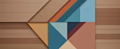 Abstract Geometric Pattern With Layered Shapes And Colors