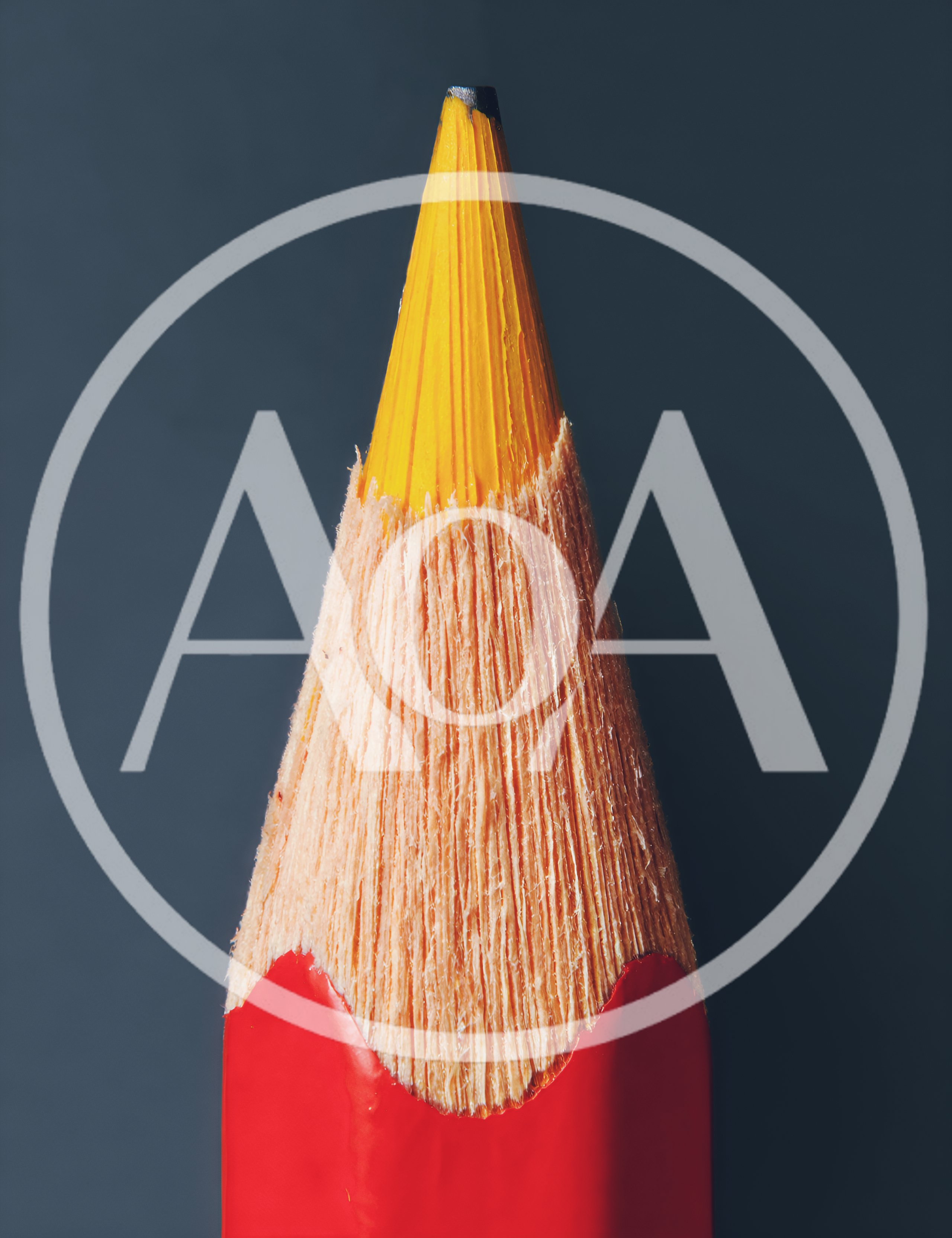 Macro Shot Of A Sharpened Red Pencil Tip