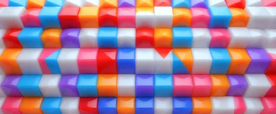 Abstract 3D Background With Colorful Glossy Cubes