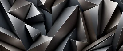 Abstract Geometric Metallic Triangular Surface Background