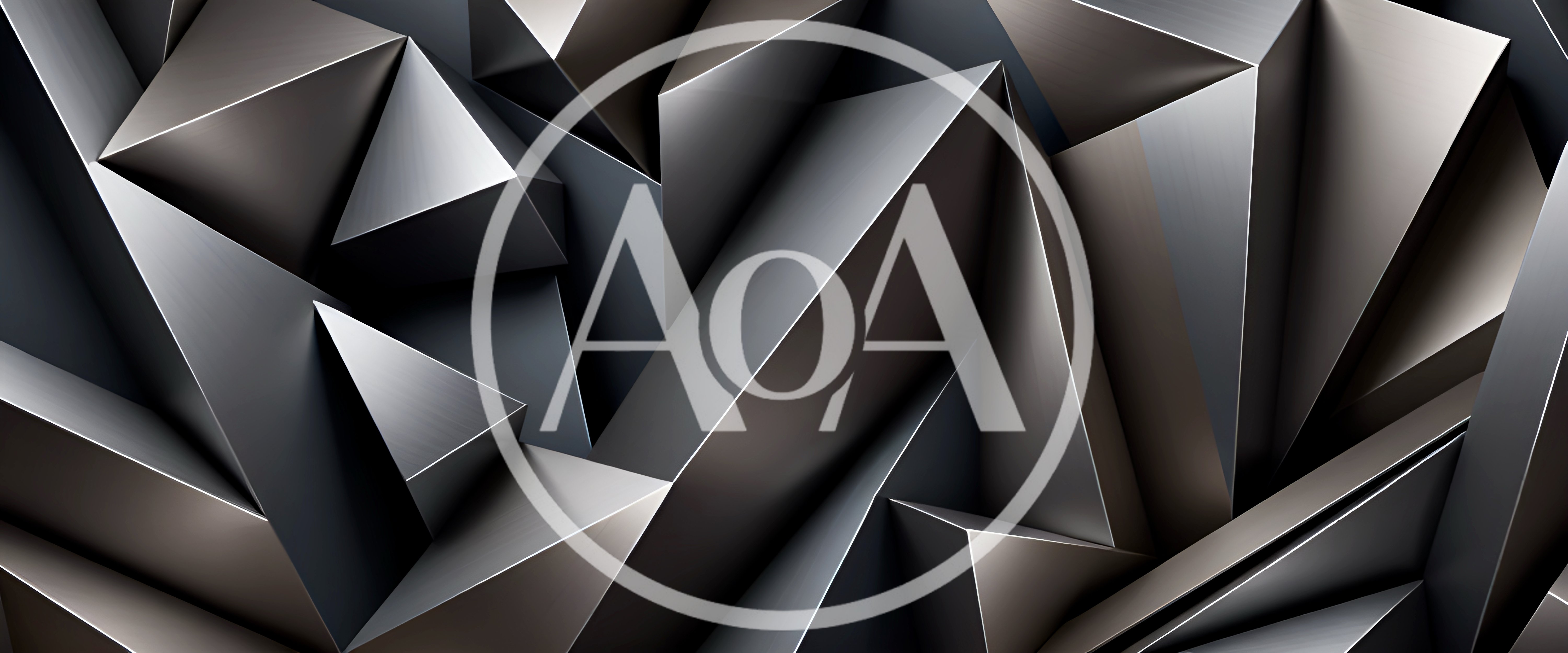 Abstract Geometric Metallic Triangular Surface Background