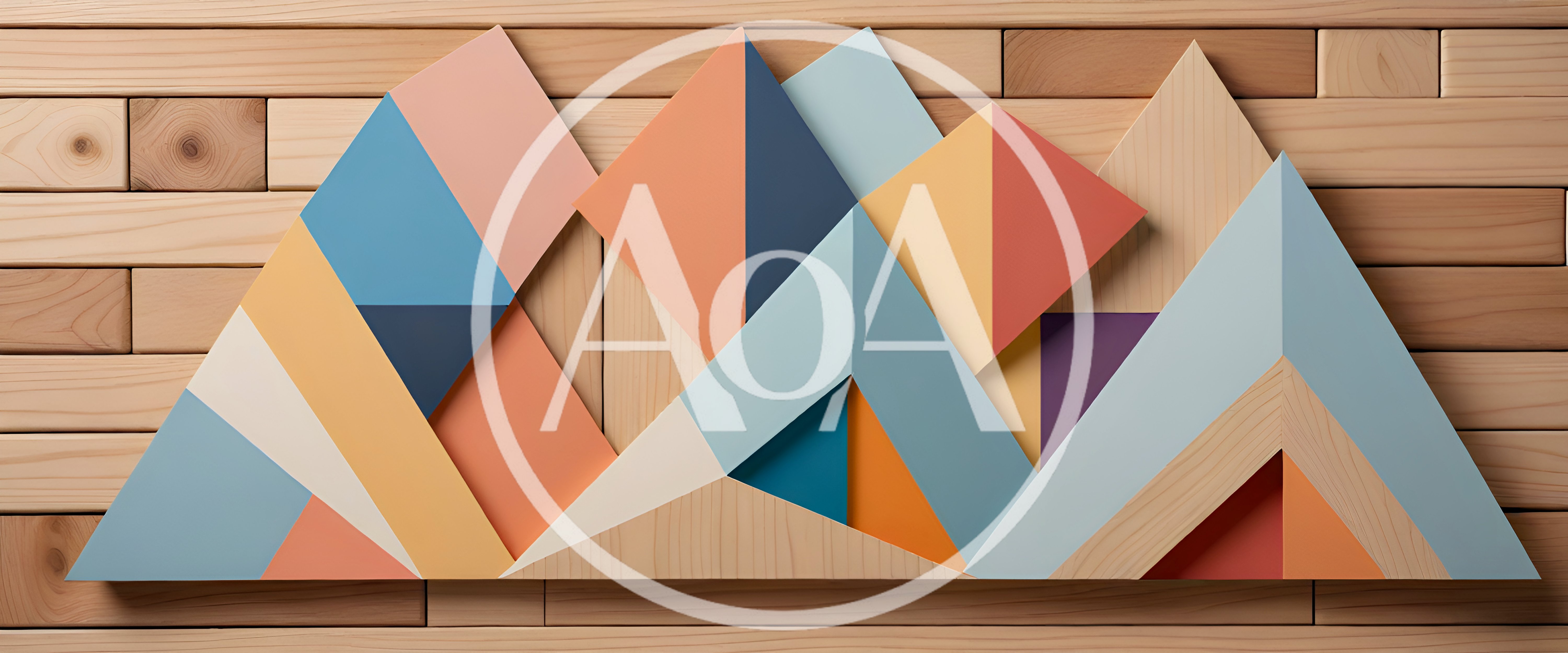 Abstract Geometric Mountain Wall Art Decor
