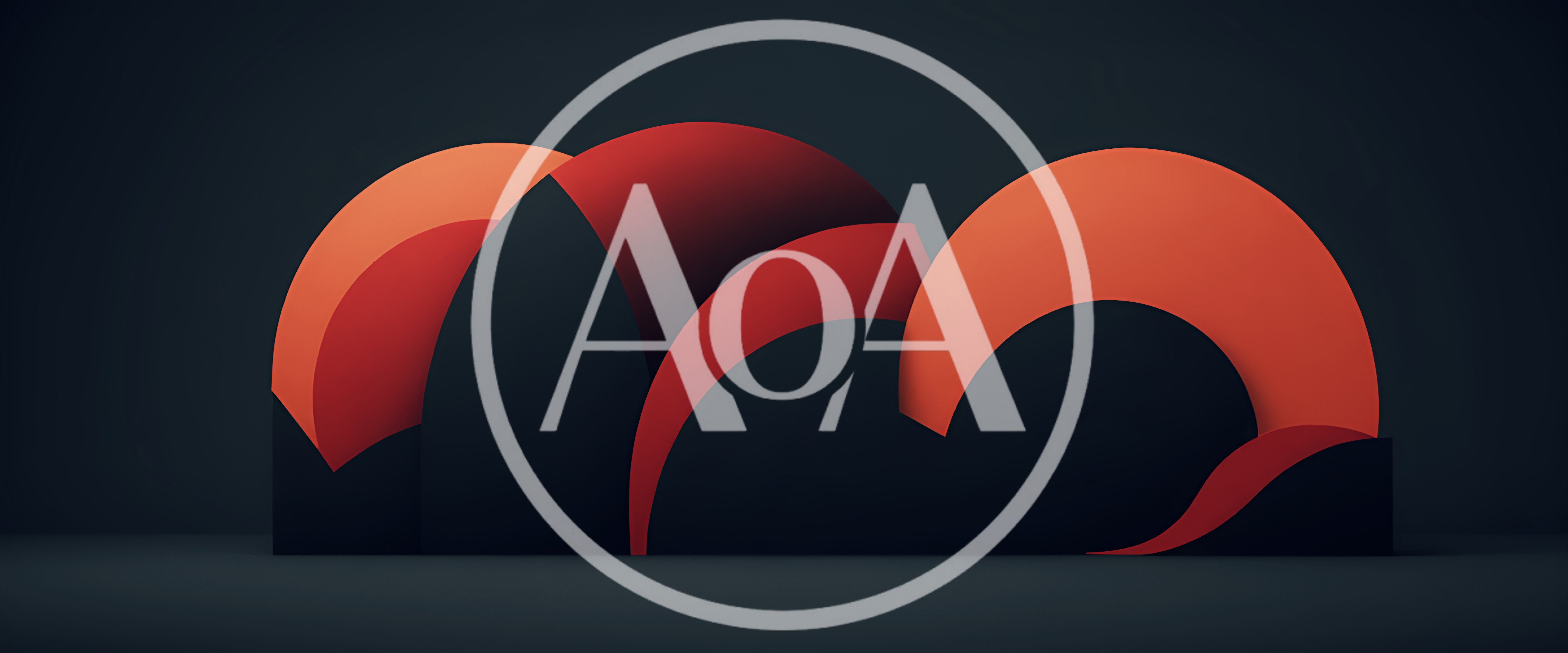 Abstract 3D Geometric Shapes With Red And Black Curves