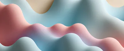Abstract 3D Wavy Pink And Blue Background