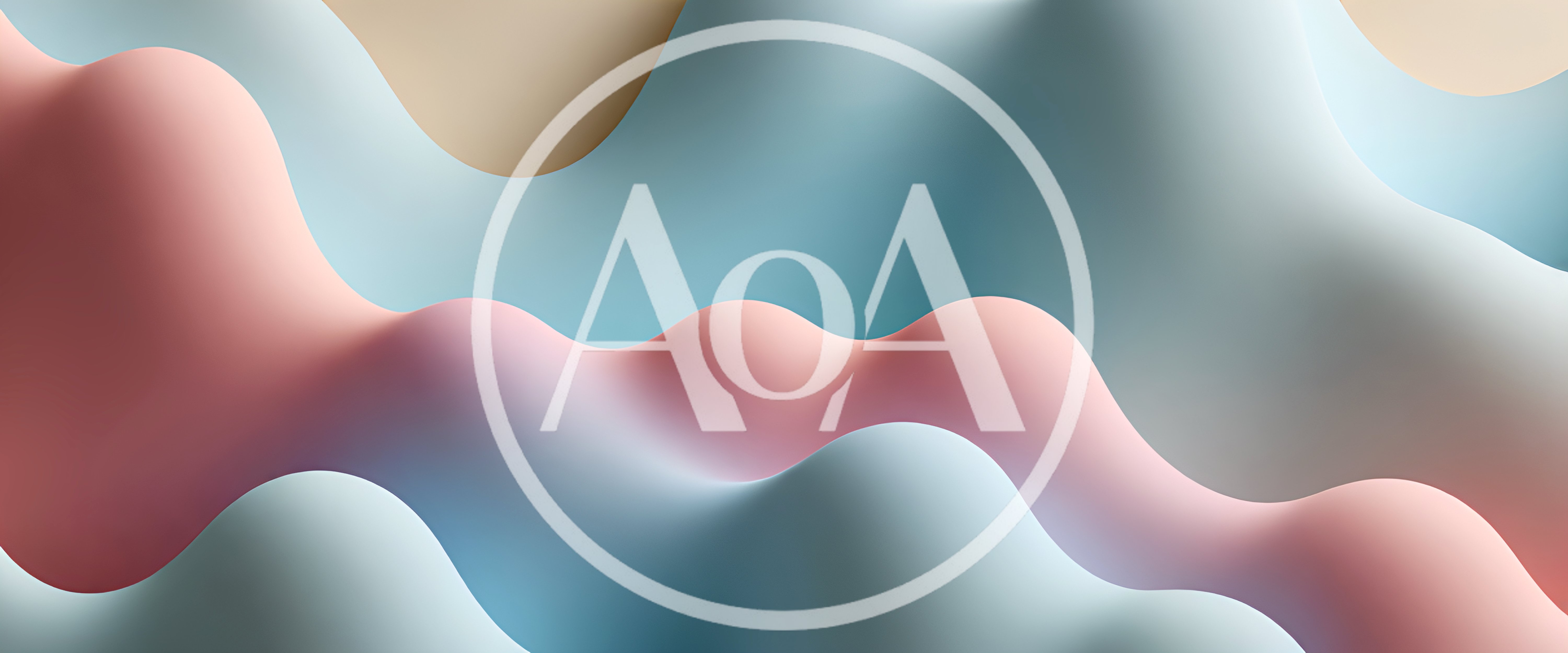 Abstract 3D Wavy Pink And Blue Background