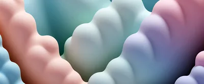 Abstract 3D Wavy Pastel Gradient Background