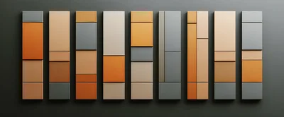 Abstract Geometric Wall Art With Rectangular Panels