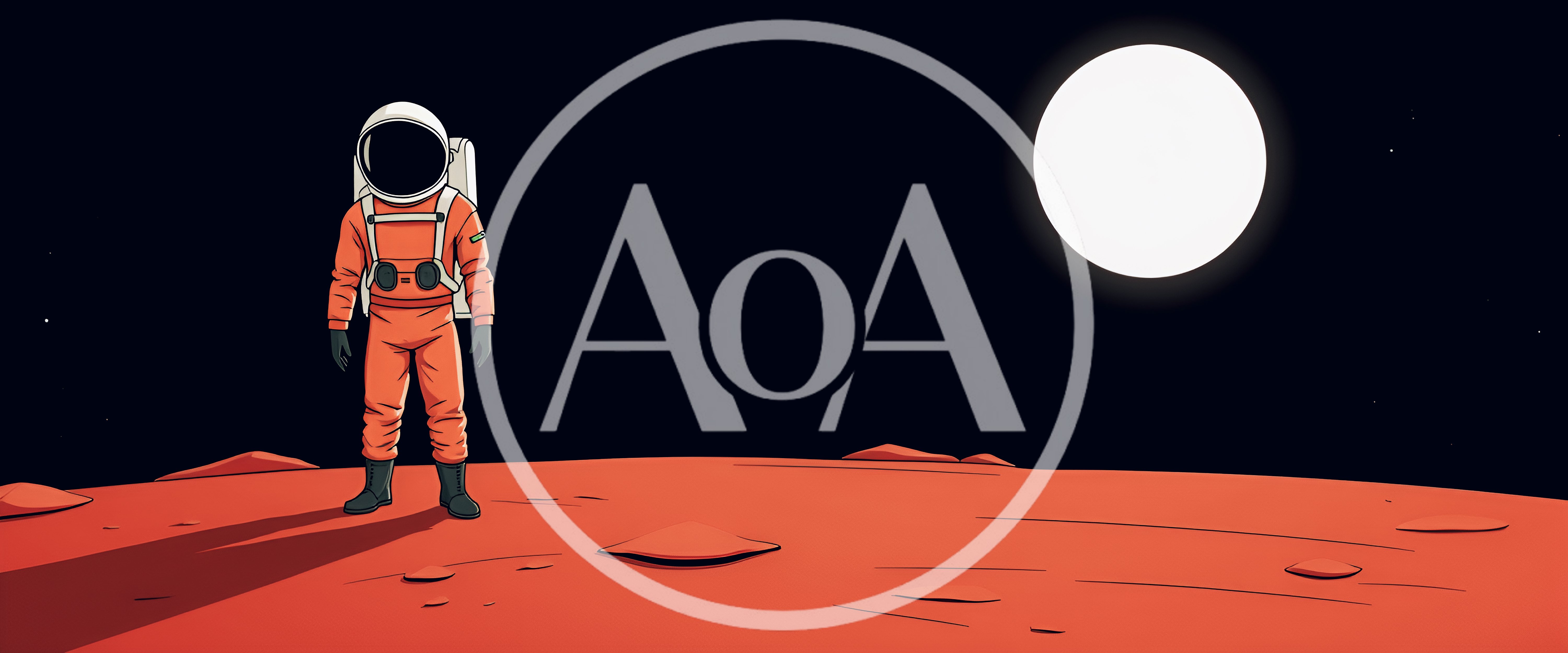 Astronaut Standing On The Surface Of Mars