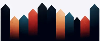 Abstract Vertical Arrows In A Minimalist Graphic Design