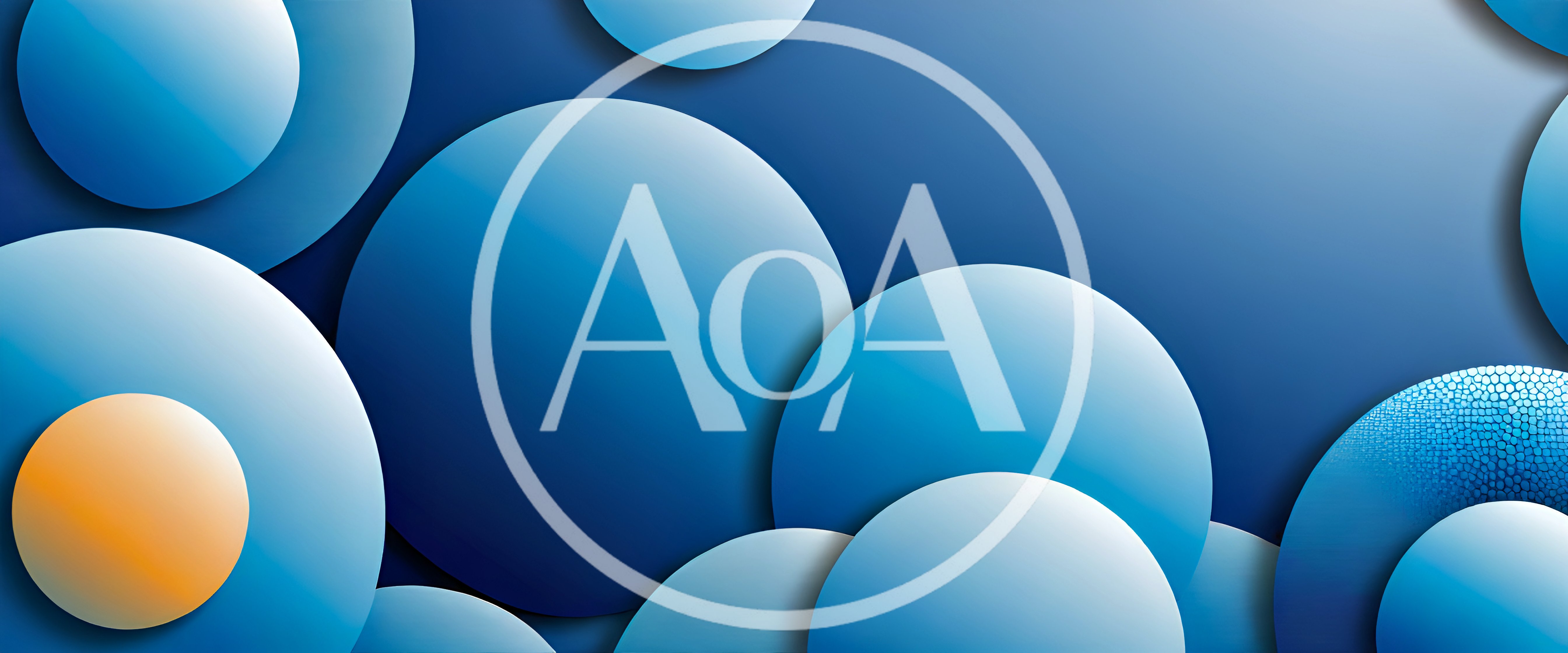 Abstract Background With Overlapping Blue And Orange Circles