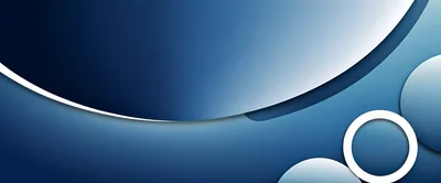 Abstract Blue Background With Geometric Shapes And Curves