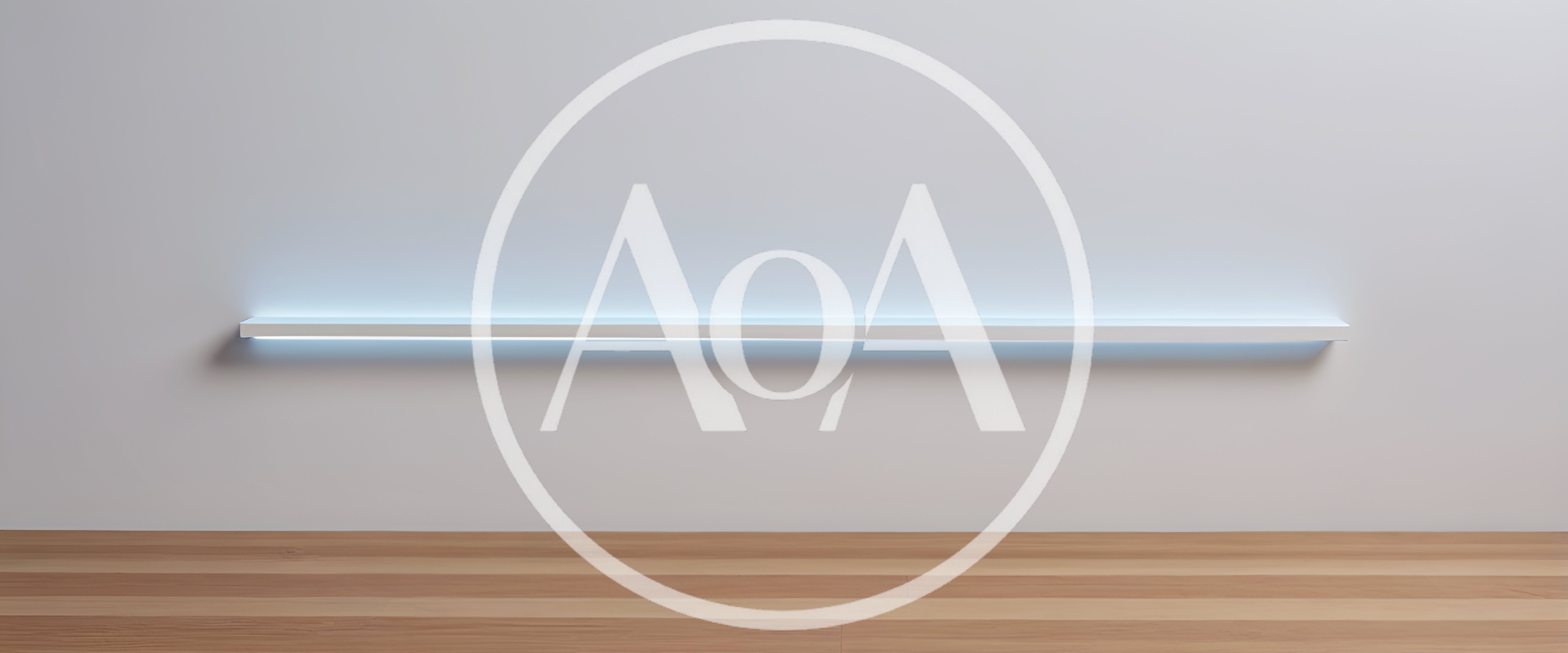 Minimalist Floating Shelf With Integrated LED Lighting