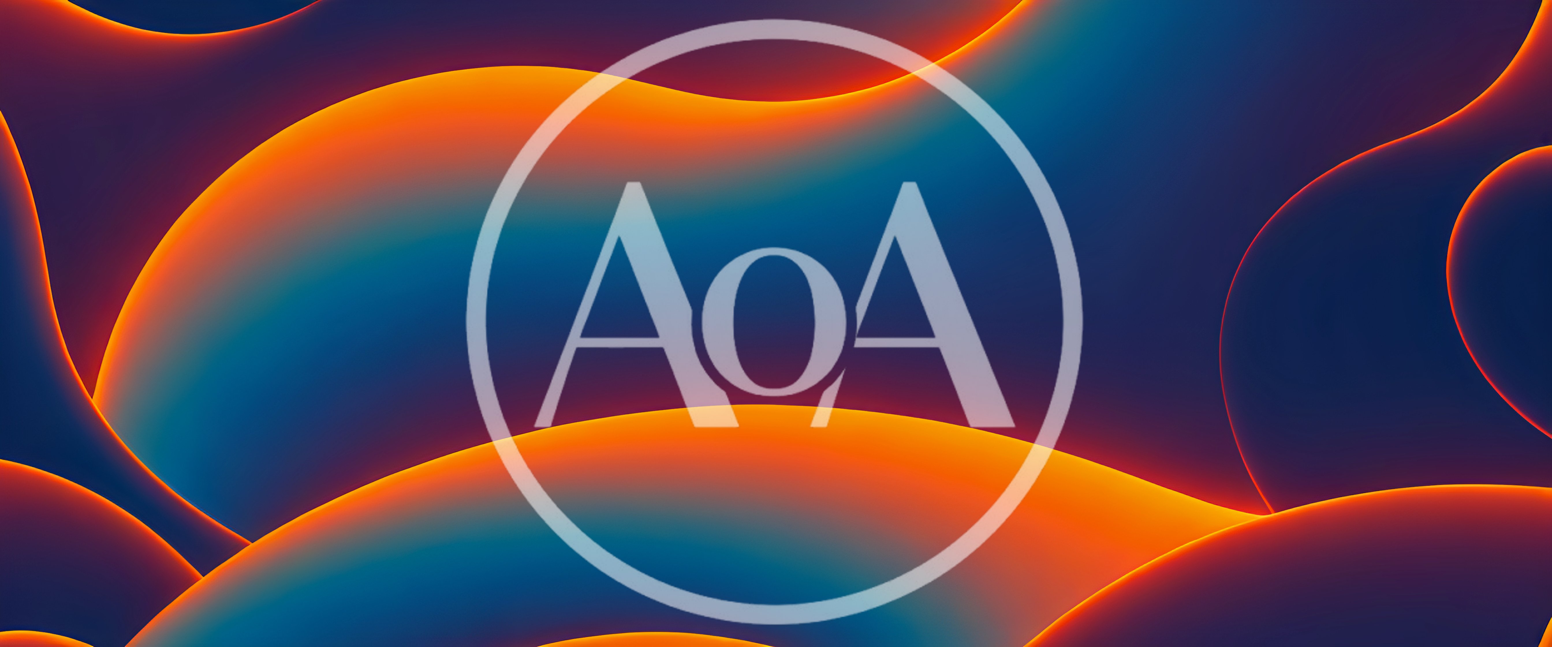 Abstract Fluid Waves With Glowing Orange And Blue Gradients