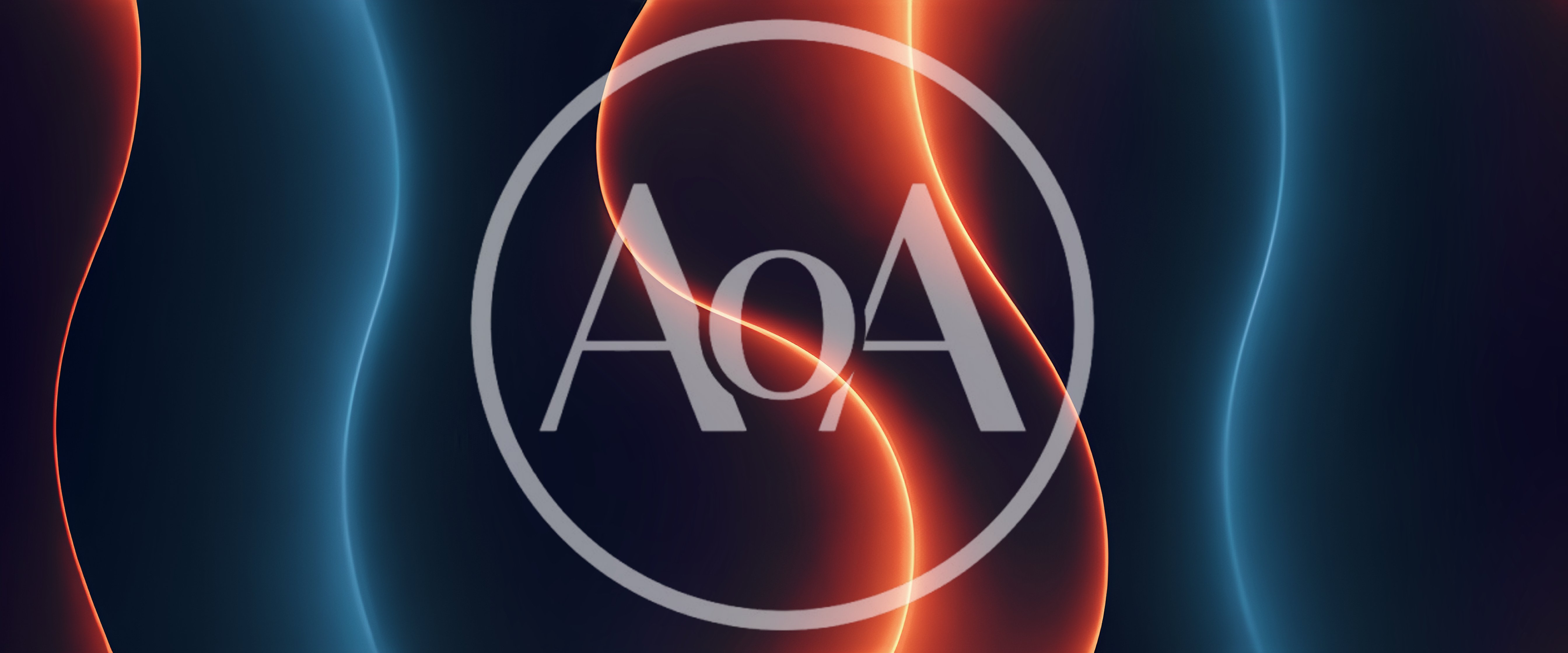 Abstract Glowing Neon Waves In Red And Blue