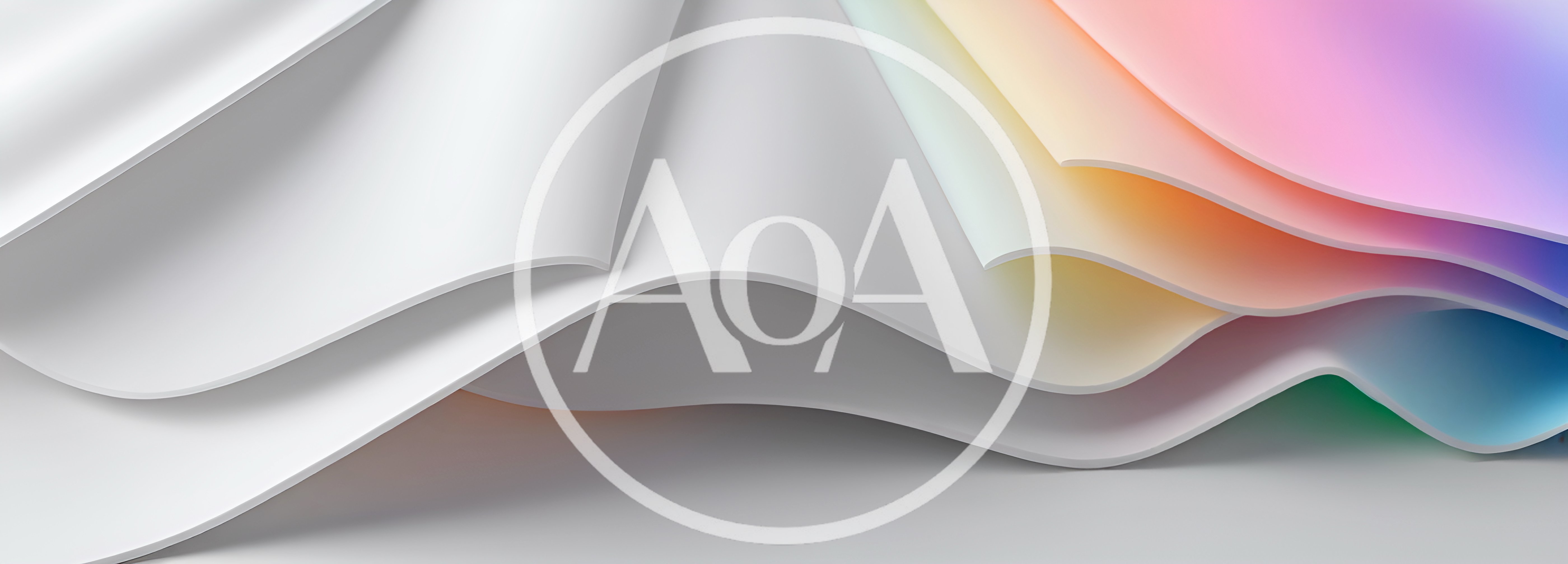 Abstract 3D Wavy Layers With Soft Gradient Colors