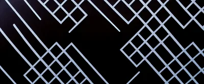 Abstract Geometric Light Pattern On Dark Background