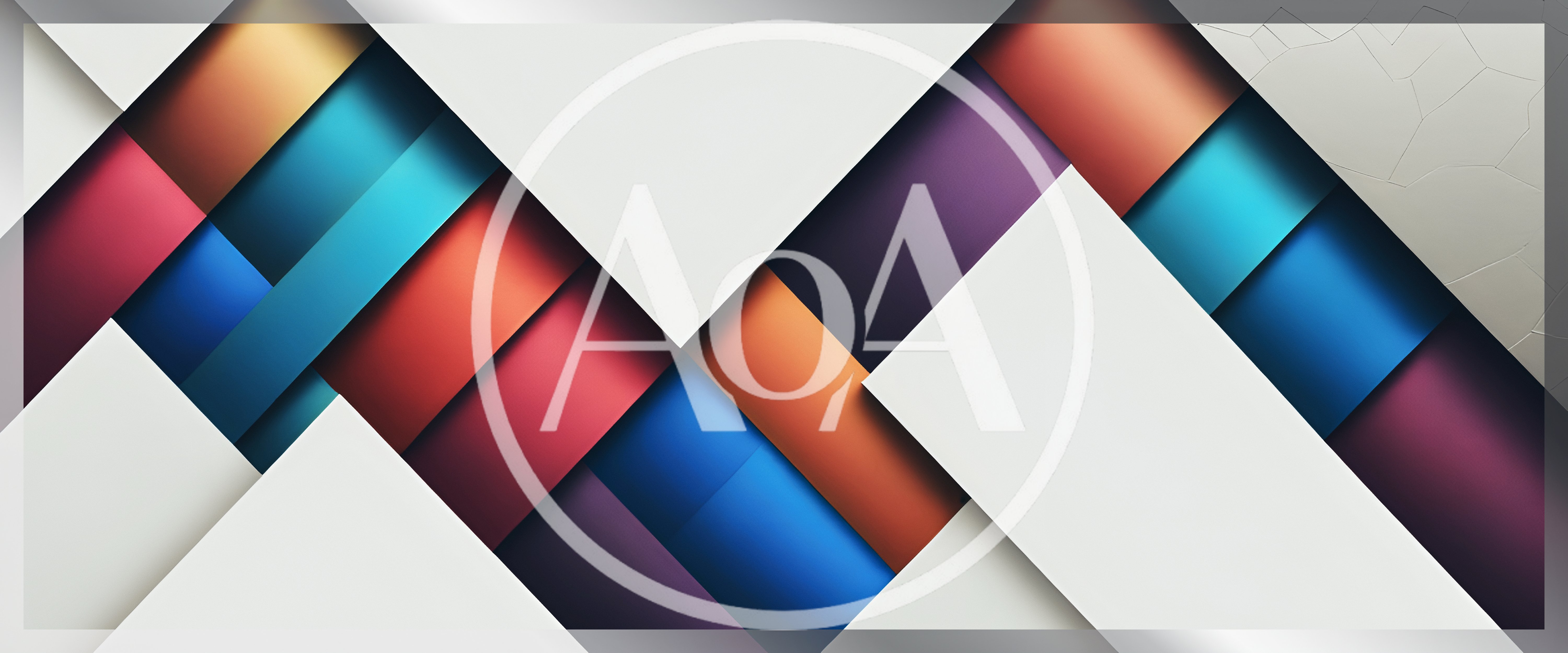 Abstract Geometric Background With Overlapping Colorful Layers